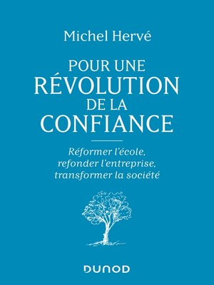 cover image of Pour une révolution de la confiance